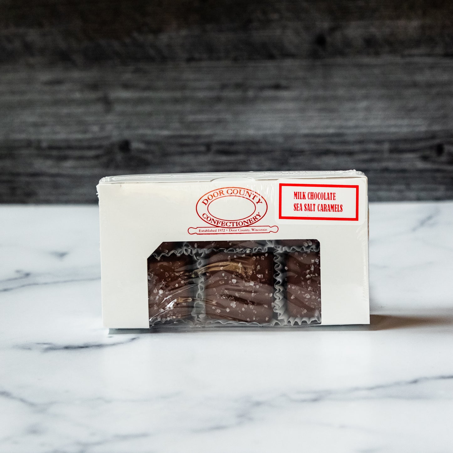 Milk Chocolate Seasalt Caramels (6) - Door County Confectionery