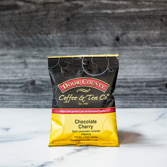 Chocolate Cherry Coffee 1.5oz - Door County Coffee