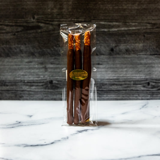 Chocolate Pretzel Rods (3) - Door County Confectionery