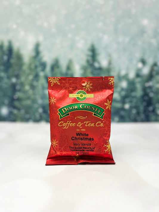 White Christmas Coffee 1.5oz - Door County Coffee